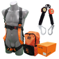 ARESTA Scaffolder Kit 9E2, Elasticated Harness & Twin Fall Arrest Block - AK-S09ET
