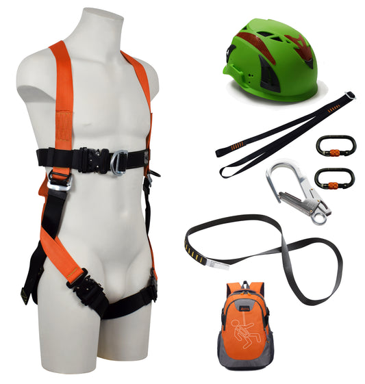 ARESTA Utility Kit, 5 Point Harness, Lite Lanyard, Pole Strap & Helmet - AK-U100