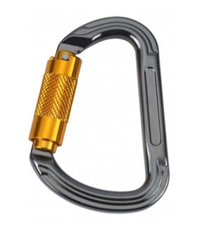 ARESTA Triple Lock Aluminium Carabiner, 30kN, 22mm Gate - AR-0025D