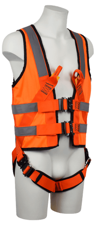 ARESTA Andes Hi-Vis Orange Jacket Safety Harness, EASYFIT Buckles - AR-01012H
