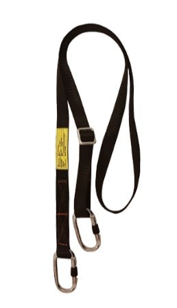 ARESTA Adjustable Webbing Restraint Lanyard with Carabiners, EN 358 - AR-02404