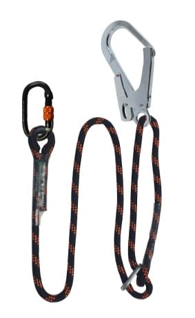 ARESTA Scaff Restraint 2m Adjustable Rope Lanyard, Scaffold Hook - AR-03706