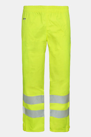 Lyngsoe ARC-LR19052 Multinorm Arc Flash Breathable Hi-Vis Rain Trousers APC 1 ATPV 12 cal