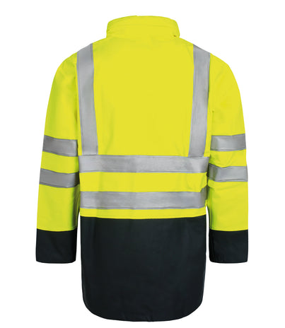 Lyngsoe ARC-LR4055 Multinorm Arc Flash Hi-Vis PVC Rain Jacket APC 1 ATPV 8.6 cal