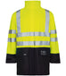 Lyngsoe ARC-LR4055 Multinorm Arc Flash Hi-Vis PVC Rain Jacket APC 1 ATPV 8.6 cal