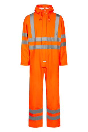 Lyngsoe ARC-LR4057 Multinorm Arc Flash Hi-Vis PVC Rain Coverall APC 1 ATPV 8.6 cal