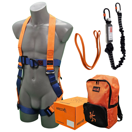 ARESTA General Purpose Kit, 2 Point Harness, Shock Absorbing Lanyard - AK-GP06S