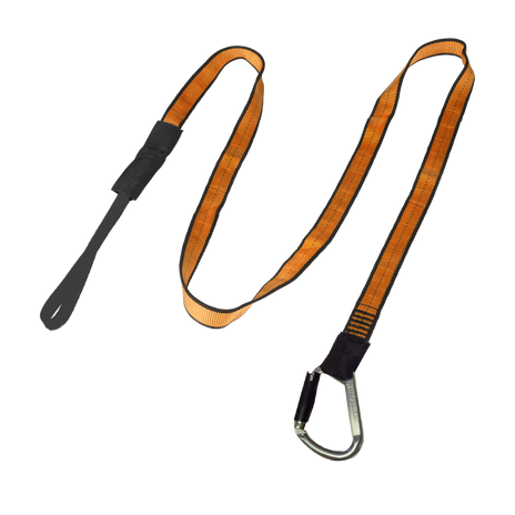 ARESTA Heavy Duty Webbing Tool Tether, Dual-Action, 15.9kg, 1.8m - AY-476
