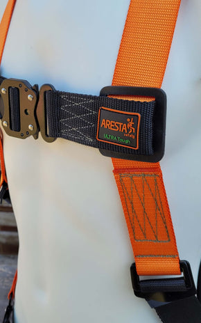 ARESTA MEWP Kit, Black and Red Harness, 2m Lanyard, Backpack - AK-M03AA-BR