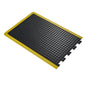 COBA Bubblemat Safety Anti-Fatigue Mat, Yellow Borders