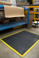 COBA Bubblemat Safety Anti-Fatigue Mat, Yellow Borders