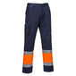 Portwest Hi-Vis Contrast Class 1 Service Trousers