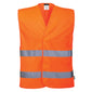 Portwest ES474 ES1 Essential Hi-Vis Two Band Vest - Yellow or Orange, EN ISO 20471