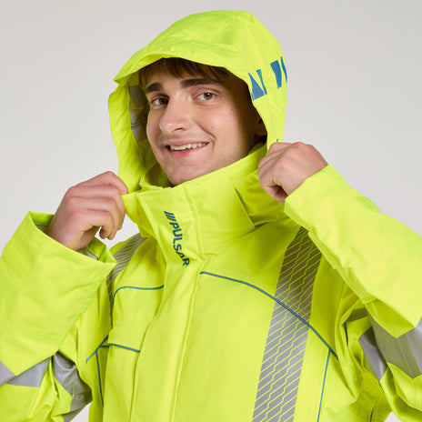 Pulsar EVOLUTION Hi-Vis 3-Layer Storm Coat (EVO250-R / EVO100-R)