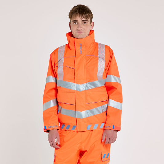 Pulsar EVOLUTION Hi-Vis 3-Layer Bomber Jacket (EVO253-R / EVO103-R) - Orange
