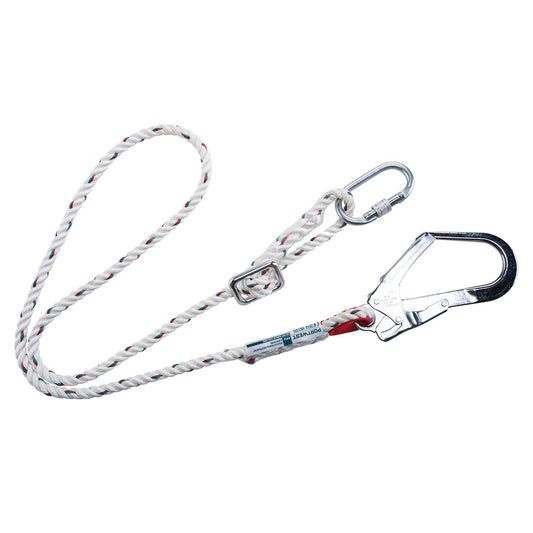 Portwest FP22 Adjustable 2m Restraint Lanyard - White