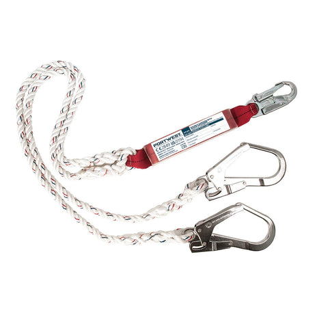 Portwest FP25 Double 1.8m Lanyard with Shock Absorber