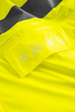 Lyngsoe FR-LR3456 Flame Retardant Hi-Vis Winter Rain Jacket EN ISO 20471 Class 3