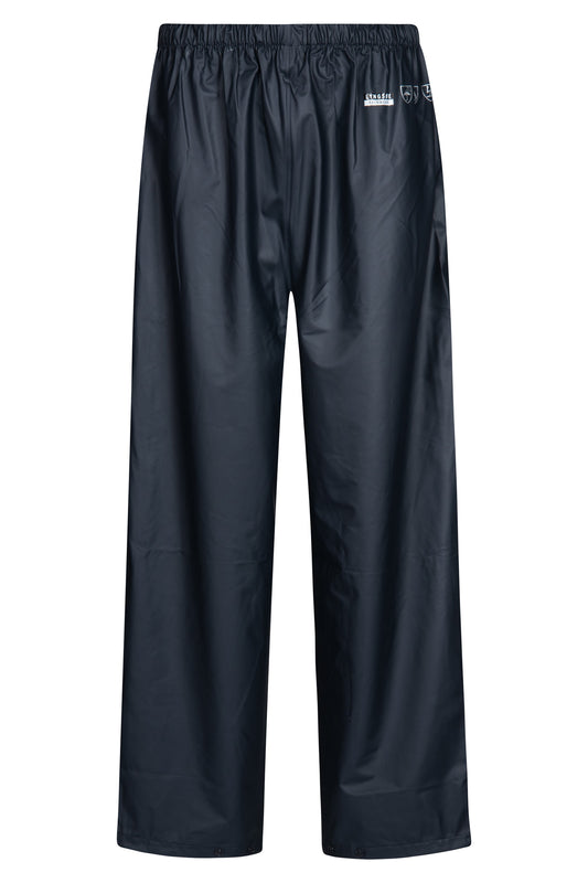 Lyngsoe FR-LR41 Flame Retardant PU Rain Trousers EN ISO 14116 in Navy front