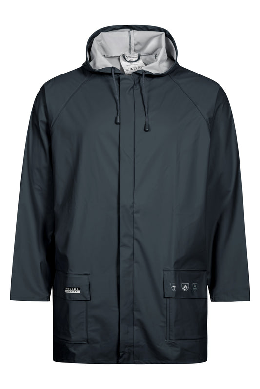 Lyngsoe FR-LR48 Flame Retardant PU Rain Jacket EN ISO 14116 in Navy front