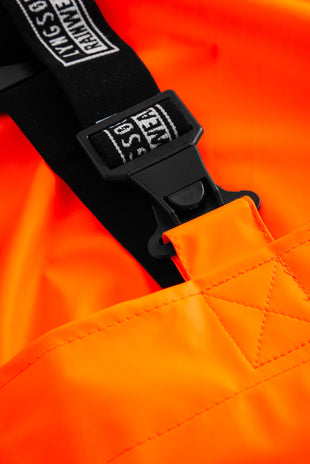 Lyngsoe FR-LR59 Flame Retardant Hi-Vis PU Rain Bib and Brace EN ISO 20471 Class 2