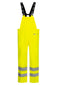 Lyngsoe FR-LR59 Flame Retardant Hi-Vis PU Rain Bib and Brace EN ISO 20471 Class 2