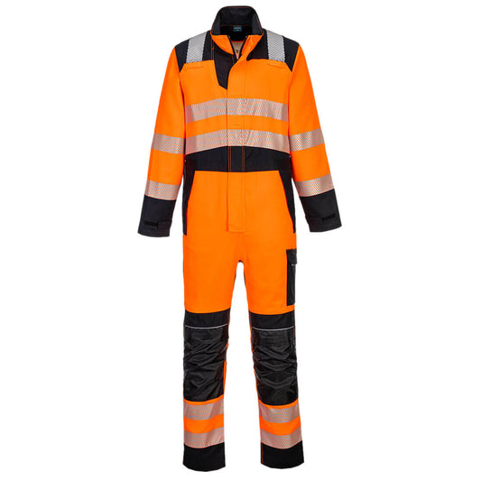 Portwest FR509 PW3 Modaflame Work HVO Multi-Norm FR Coverall - Orange/Black