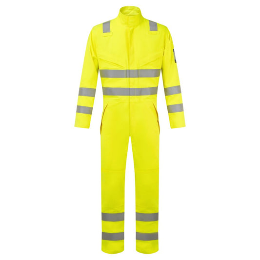 Portwest FR528 Modaflame Work Hi-Vis Multi-Norm FR Coverall - Yellow