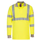 Portwest FR77 Modaflame Long Sleeve Polo Shirt Yellow