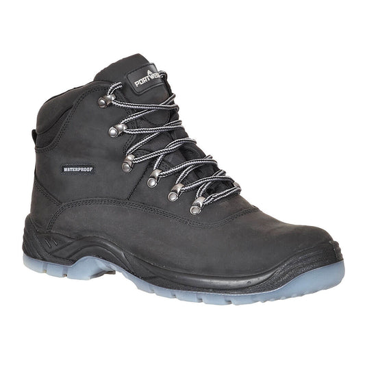 Portwest Steel Leather Ankle Boot - Black