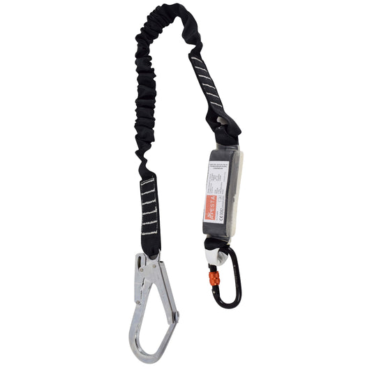 ARESTA Scaff 1.8m Elasticated Fall Arrest Lanyard, Scaffold Hook - AR-03908