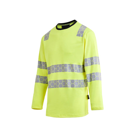 ProGARM TS270M Hi-Vis Yellow Long Sleeve Arc Flash T-Shirt 8.3 cal/cm² APC 1