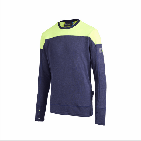 ProGARM TS254M Yellow and Navy Long Sleeve Arc Flash T-Shirt 8.3 cal/cm² APC 1