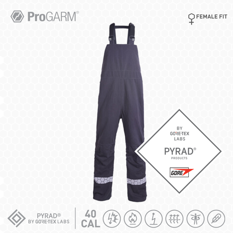 ProGARM 9515F Ladies ARC 4 Switching Suit Dungarees with PYRAD Technology 40 cal/cm² APC 2