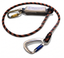 ARESTA Fall Arrest Lanyard, Shock Absorber, 1.7m 12mm Rope, EN 355 - AR-02900/17