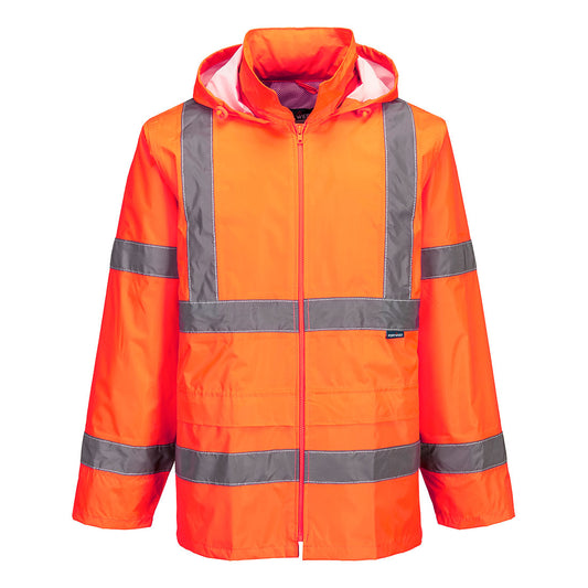 Portwest Hi-Vis Rain Jacket - Orange