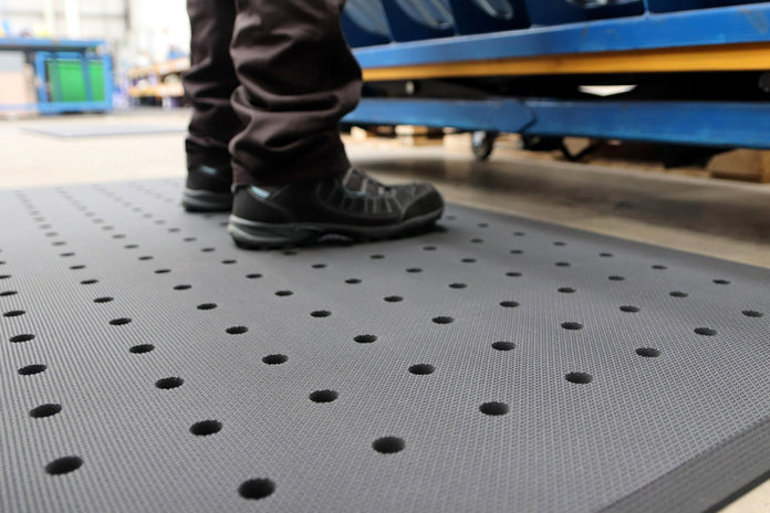 COBA Hygimat Hygienic Anti-Fatigue Mat with Drainage Holes