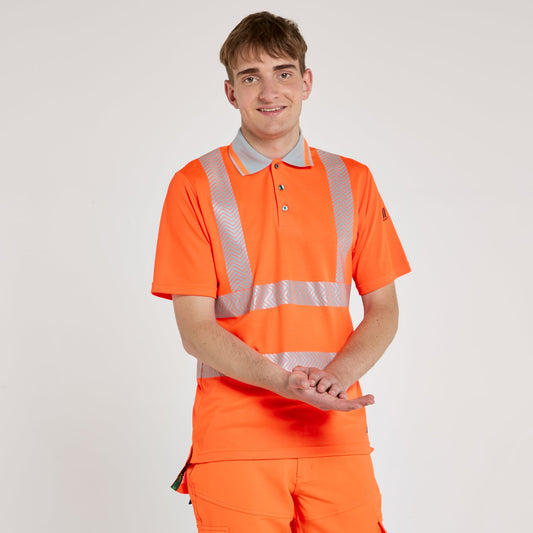 Pulsar LIFE Hi-Vis Bamboo Short Sleeve Polo Shirt (LFE924-NB / LFE923-NB) - Orange