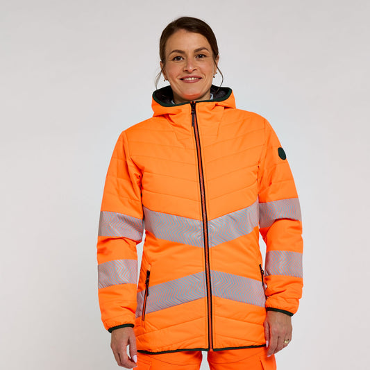 Pulsar LIFE Hi-Vis Women's Reversible Puffer Jacket (LFE963 / LFE962) - Orange