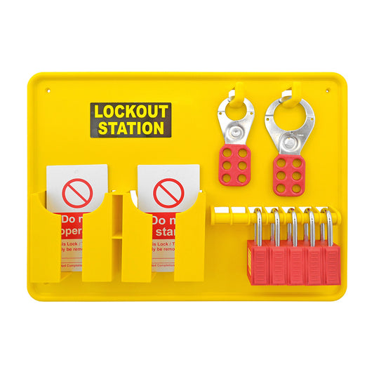 Spectrum Industrial 5 Padlock Filled Premier Lockout Station LOK172