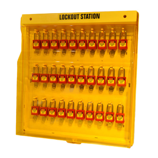 Spectrum Industrial Lockout Board 30 Padlock Station, Without Cover LOK271