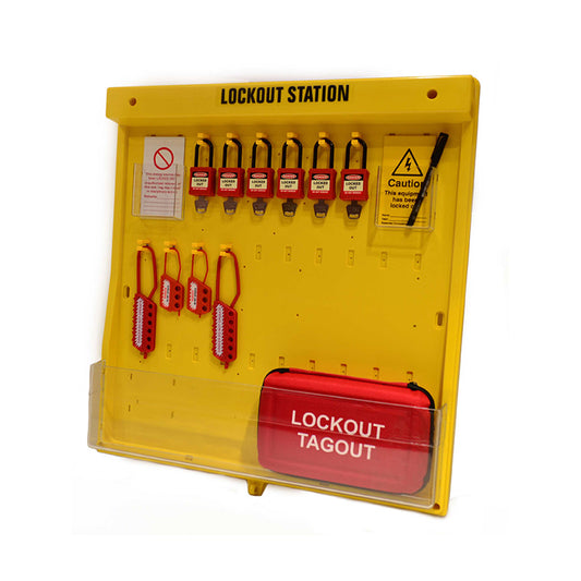 Spectrum Industrial Lockout Board, Electrical Station, With Cover LOK274