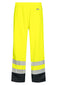 Lyngsoe LR3052 Two-Tone Hi-Vis PU Rain Trousers EN ISO 20471 Class 2