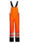 Lyngsoe LR3059 Two-Tone Hi-Vis PU Rain Bib and Brace EN ISO 20471 Class 2
