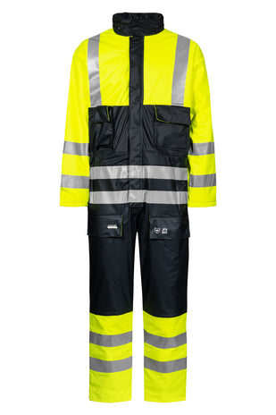 Lyngsoe LR33 Hi-Vis PU Quilted Winter Coverall EN ISO 20471 Class 3