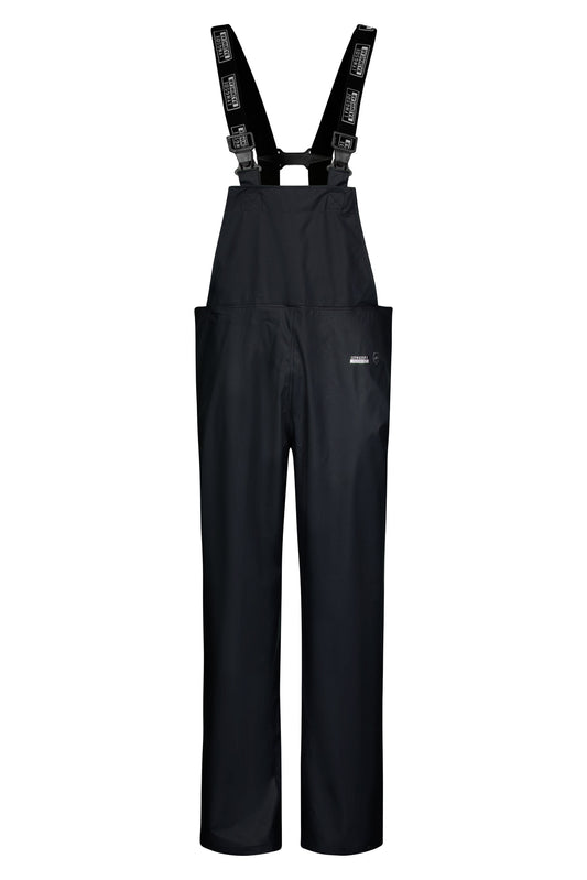 Lyngsoe LR46 PU Rain Bib and Brace EN 343 Waterproof in Navy front