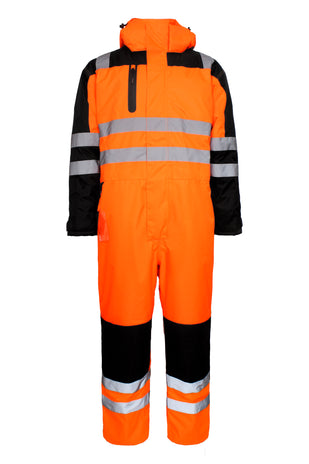 Lyngsoe LR5033 Hi-Vis Quilted Winter Coverall EN ISO 20471 Class 3