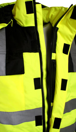 Lyngsoe LR5033 Hi-Vis Quilted Winter Coverall EN ISO 20471 Class 3