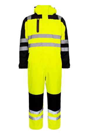 Lyngsoe LR5033 Hi-Vis Quilted Winter Coverall EN ISO 20471 Class 3