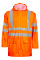 Lyngsoe LR55 Hi-Vis PU Rain Jacket EN ISO 20471 Class 3
